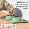 VIGAR Wall Off Pets Club Pet Food Bowl, Green, 33.5 x 33.5 x 8.5 cm view 4