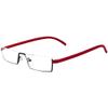 FREAZE TR90 Computer Glasses Lightweight Unisex Reading Glasses, Compact Small Portable Reading Aid with Case (Color: Red, Size: +3.5) view 1