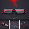 FREAZE TR90 Computer Glasses Lightweight Unisex Reading Glasses, Compact Small Portable Reading Aid with Case (Color: Red, Size: +3.5) view 2