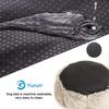 Yurun Donut Pet Bed, Soft Washable Dog Bed, Premium Doughnut-Shaped Cat Bed for Cats and Small to Medium Dogs, Light Brown, 70 x 70 x 20 cm view 3