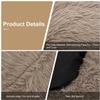 Yurun Donut Pet Bed, Soft Washable Dog Bed, Premium Doughnut-Shaped Cat Bed for Cats and Small to Medium Dogs, Light Brown, 70 x 70 x 20 cm view 4