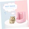 Ceramic Food Bowl for Small Animals with Tip-Resistant Design, Pink view 3