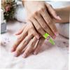 100-Piece Paper Manicure Guide Stickers, Green view 4