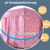 Mosquito Net Bed Canopy with 4 Corner Posts, Color D, 150 x 200 x 200 cm view 2