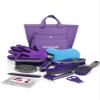 Ueemph 13-Piece Horse Grooming Kit: Brushes, Storage Bag, Sweat Scraper, Mane Comb, Grooming Gloves, Purple Horse Gifts for Girls view 1