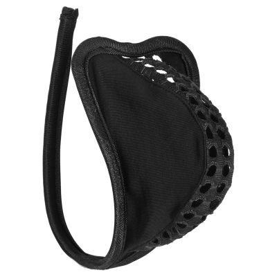 Yeahdor Men's Transparent Micro Pouch C-String Thong, Black, One Size