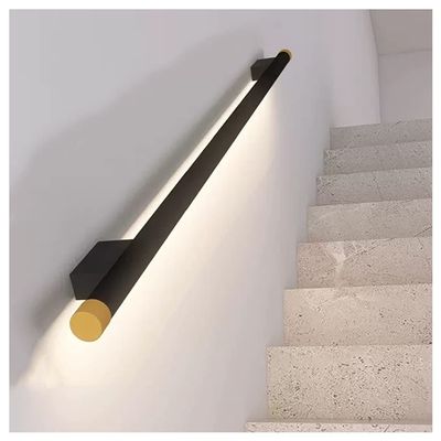 LED Stair Handrail – Illuminated Aluminum Handrail for Indoor and Outdoor Stairs, RVs and Campers (Black, 39.3 in/1 m)
