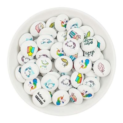 Printed Chocolate Lentils, Unicorn Design, Milk Chocolate (1000)