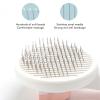 Buhb Cat Grooming Brush, Stainless Steel Comfortable Pet Brush (Pink) view 3