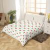Cherry Duvet Cover Set for Children, Girls, and Teens, Fruit and Branch Design, Geometric Style, 2-Piece, Single Size view 3
