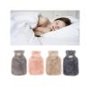 PEVSCO Durable Natural Rubber Hot Water Bottle with Gray Cover, for Neck, Waist and Hands (Color: 04) view 4