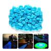 Purple Glow-in-the-Dark Decorative Pebbles, 100 Pieces view 3