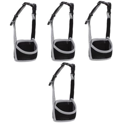 Mipcase 4-Piece Dog Muzzle Set, Breathable Adjustable Muzzles for Small and Large Dogs
