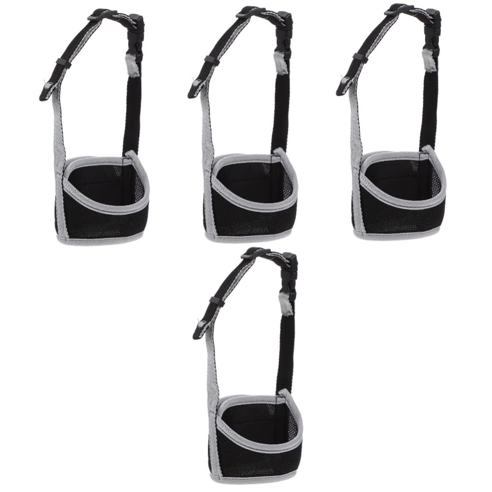 Mipcase 4-Piece Dog Muzzle Set, Breathable Adjustable Muzzles for Small and Large Dogs