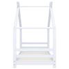 WIFESE White Solid Pine House Bed Frame, 80 x 160 cm view 3