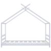 WIFESE White Solid Pine House Bed Frame, 80 x 160 cm view 4