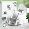 Rabb 1st Toilet Ladder for Kids, Toilet Training Seat with Steps (Gray) view 2