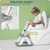 Rabb 1st Toilet Ladder for Kids, Toilet Training Seat with Steps (Gray) view 4