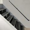 DMCHENGMA Black Square-Pipe Stair Handrail, Wall-Mounted Metal Rail, 420 cm view 1