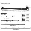 DMCHENGMA Black Square-Pipe Stair Handrail, Wall-Mounted Metal Rail, 420 cm view 2