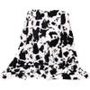 Lipfer Soft Warm Cow Print Double-Layer Plush Flannel Blankets for Children and Adults view 1