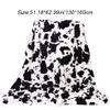 Lipfer Soft Warm Cow Print Double-Layer Plush Flannel Blankets for Children and Adults view 2