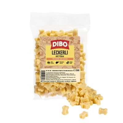 DIBO Cheese Treats, 200g Bag - Dog Snack for Training