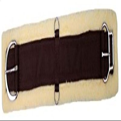 SHOWMEN CRAFT Showman Fleece Girth with Double Roller Buckle, Brown