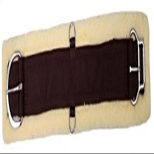 SHOWMEN CRAFT Showman Fleece Girth with Double Roller Buckle, Brown