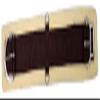 SHOWMEN CRAFT Showman Fleece Girth with Double Roller Buckle, Brown view 1