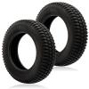 SPARES2GO Pneumatic Mobility Scooter Tires, Block Tread, 300 x 8 mm (3.00 x 8), 8-Inch Rim, 2-Pack view 1