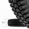 SPARES2GO Pneumatic Mobility Scooter Tires, Block Tread, 300 x 8 mm (3.00 x 8), 8-Inch Rim, 2-Pack view 2