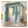 Four Season Deluxe 4-Corner Bed Canopy with Stainless Steel Frame, Green 1, 200 x 220 x 200 cm view 1