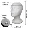 Folpus Women's Foam Head Model Hat and Cap Display Holder, White Hair Rack view 2