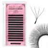 Arison Lashes 4D W Eyelash Extensions, 0.07 mm, D Curl, 11 mm, Pre-Fanned Volume Lashes, 12 Rows, Soft Matte Faux Silk view 1