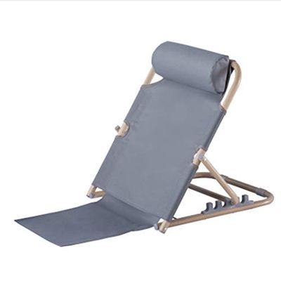 Adjustable Bed Backrest with Steel Frame, Navy Blue, 72 cm