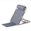 Adjustable Bed Backrest with Steel Frame, Navy Blue, 72 cm view 1