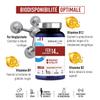 Iron Bisglycinate 14 mg + Vitamin B | Energy and Vitality | 100% of Recommended Intake | Optimal Bioavailability | Pregnant Women | 60 Capsules = 2 Months | Laboratoire des Granions view 3