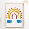 Rainbow, Sun & Butterflies Wall Art Set of 4, DIN A4 view 3
