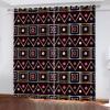 CILODO Blackout Curtains, 3D Abstract & Ethnic, 2-Piece Set, W110 x H215 cm view 1