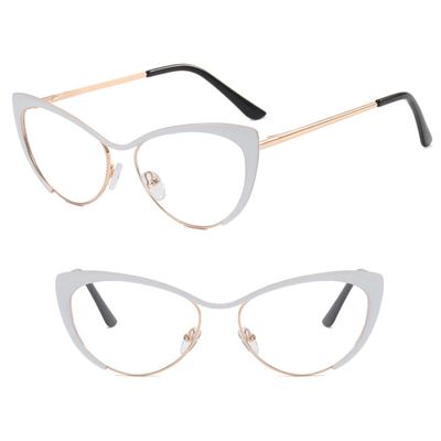 Retro Lightweight Mirrored Blue-Light-Blocking Glasses for Photo Props