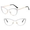 Retro Lightweight Mirrored Blue-Light-Blocking Glasses for Photo Props view 1