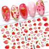 3D Summer Flower & Fruit Nail Stickers, Self-Adhesive, 10 Sheets view 3