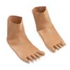 Rubberfashion Short Latex Toe Socks, Extra Thick, Ankle-Length, Brown, 0.8 mm, S view 1
