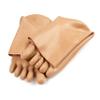 Rubberfashion Short Latex Toe Socks, Extra Thick, Ankle-Length, Brown, 0.8 mm, S view 4