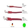 Oiled Leather Dog Long Line, 7.5 m / 12 mm, Red, No Hand Loop view 3