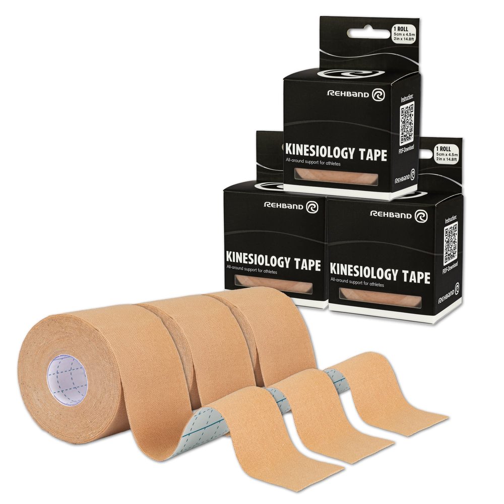 Rehband Kinesiology Tape 5 cm x 4.5 m for Self-Application