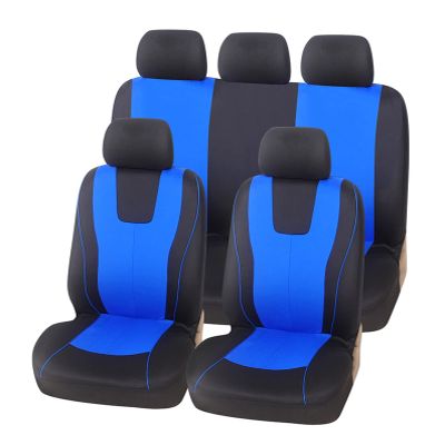 Universal Full Car Seat Cover Set for Front Seats, Beige (Color: 3)