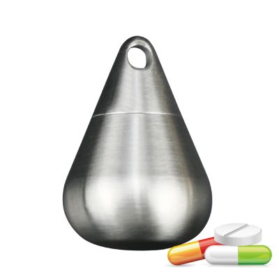 Stainless Steel Waterproof Pill Case Keychain