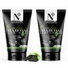 NutriGlow Natural's Bamboo Charcoal Face Wash (100 g) and Bamboo Charcoal Body Lotion (100 g), 2-Piece Combo Pack view 1